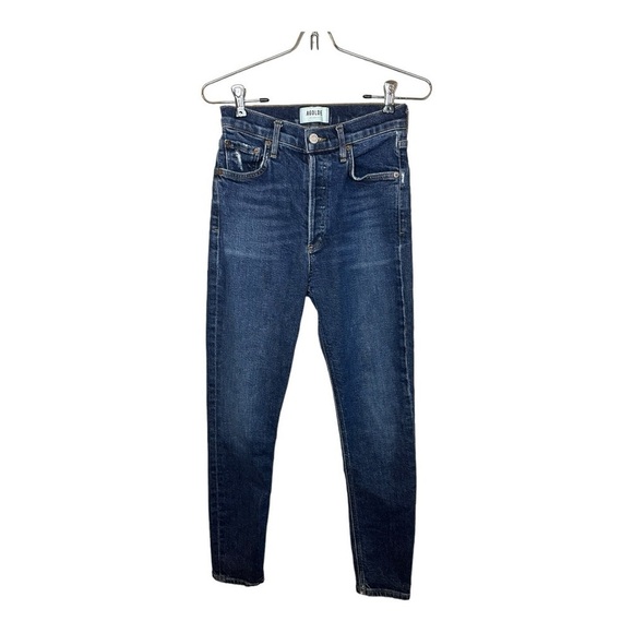 Agolde Dark Blue Skinny Jeans - Picture 2 of 8
